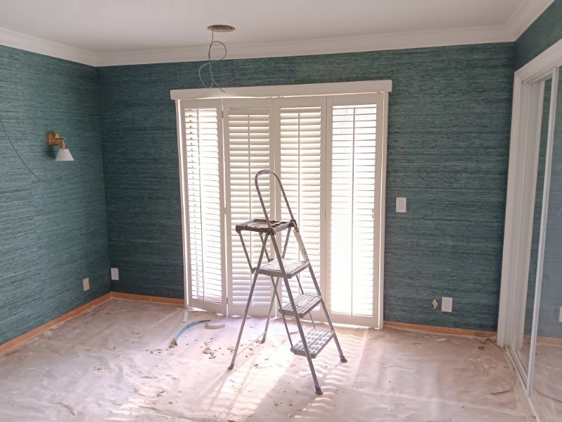 Wallpaper consultation with client