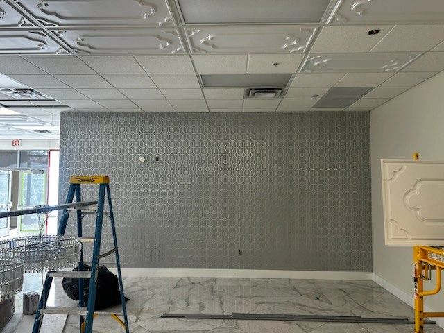 Commercial wallpaper project in Bay Area in Marina District, San Francisco