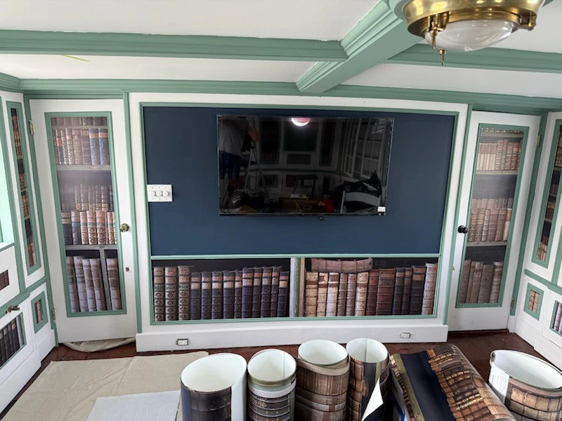 Luxury wallpaper design in San Carlos home in Russian Hill, San Francisco